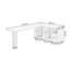 Bureaux en bois massif en L noyer clair-107556337-107556338