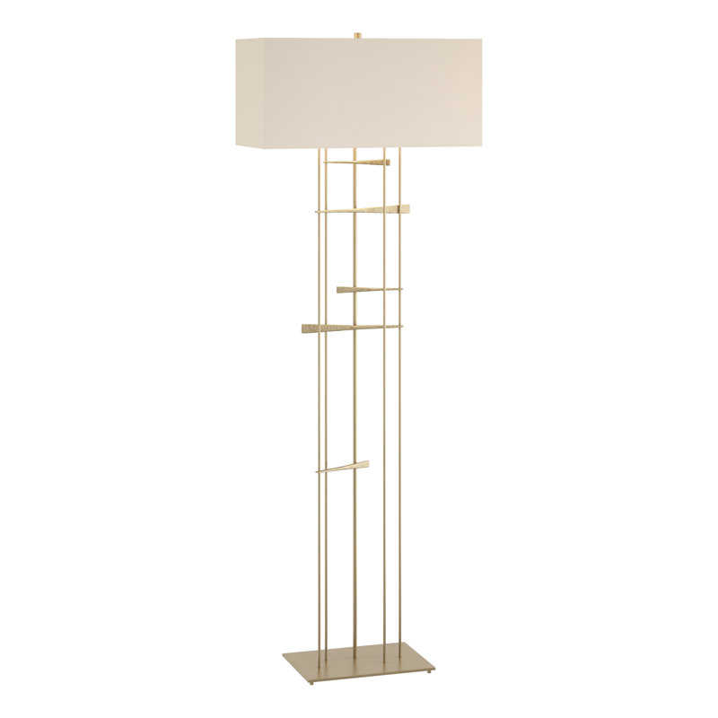 Cavaletti 65" Floor Lamp, Flax, Soft Gold