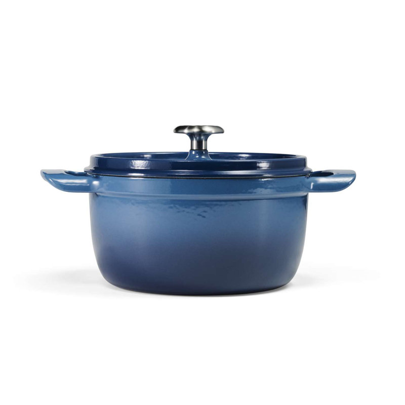 Tramontina Enamelled Cast Iron Dutch Oven, Blue, 26 cm