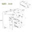【Évier non inclus, meuble-lavabo de base seulement】 Meuble-lavabo de 36 po sans lavabo, base d'armoire seulement, deux armoires et cinq tiroirs, structure en bois massif-105501217