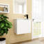 Meuble-lavabo de salle de bain avec lavabo en céramique, 22 x 13, fixation murale, porte à fermeture en douceur, élément moderne pour les petites salles de bain