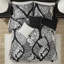 Édredon noir grand - 7 pièces Coton complexe imprimé. Remplir. 2 taies décoratives, 3 coussins, 1 édredon, . Fluffable et confortable taille pièce noir. Très bien. Complet avec lavable à la machine-122461031-122461030