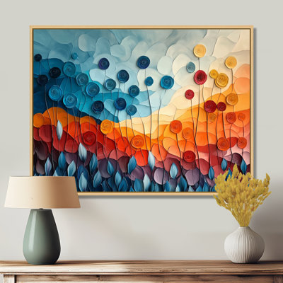 Fantasy Field Of Ranunculus Flowers V - Ranunculus Wall Art for Living Room
