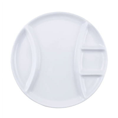 Swissmar Round Fondue / Raclette Porcelain Plate – Set of 4