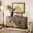 Buffet Cabinet With Storage, 62" Large Sideboard, Kitchen Cabinet With Door And Adjustable Shelf, Modern Farmhouse Wood Console Table For Kitchen, Dining Room, Living Room, Brown-119623958