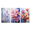 «Violets Romantic Impression», 3 pièces sur toile-1721638070-1721638093