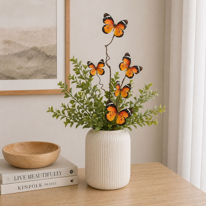 Brindille papillon, Orange / brun
