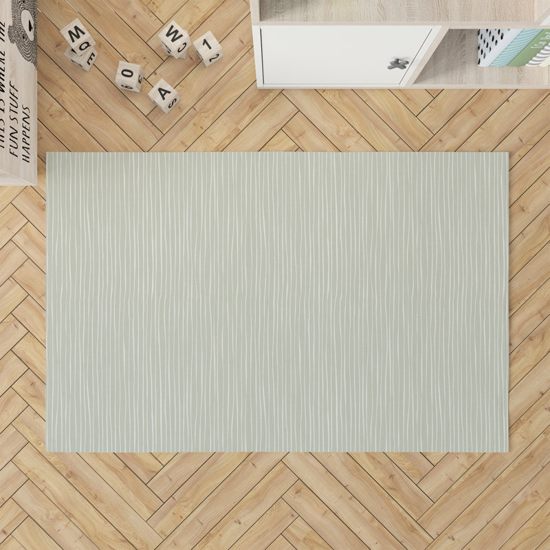 Ricky Activity Mat, Rectangle 3' x 5', Light Green