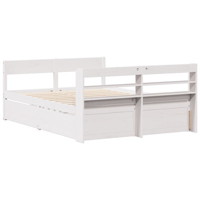 Deerfin Solid Wood Storage Bed