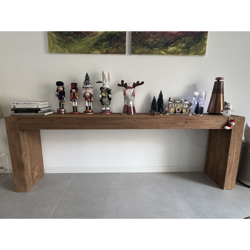 Recycled Teak Console Table, 31" H x 59" W x 16" D