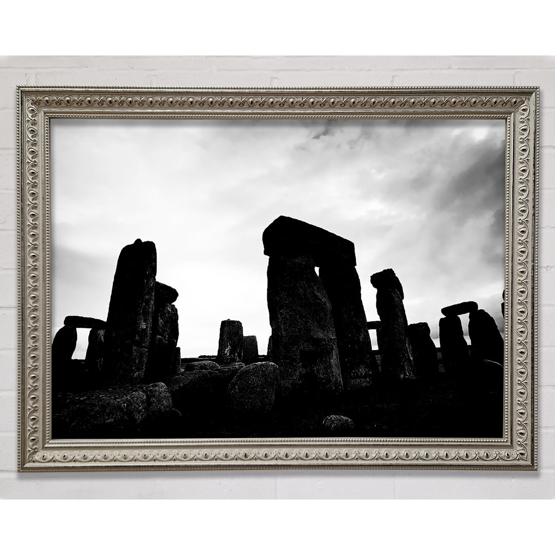 Stonehenge B N W - Druck