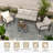 5-Person Outdoor Wicker Metal Sofa Seating Set with Cushion-770076618