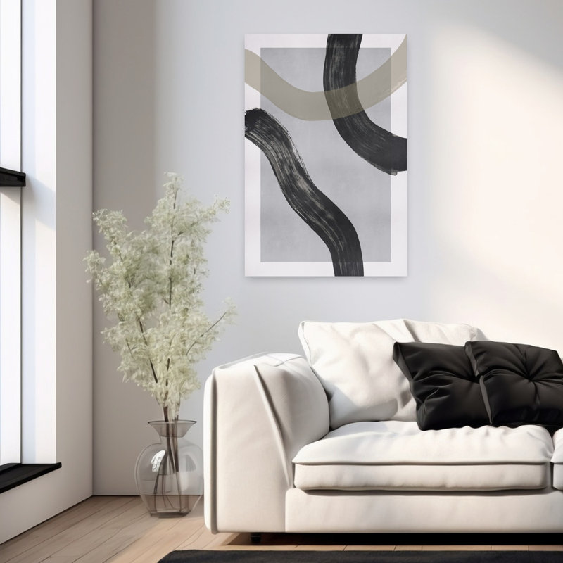Art contemporain contemporain, H 36 po x l 24 po