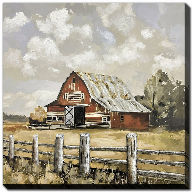 «Barnside Days», art mural sur toile
