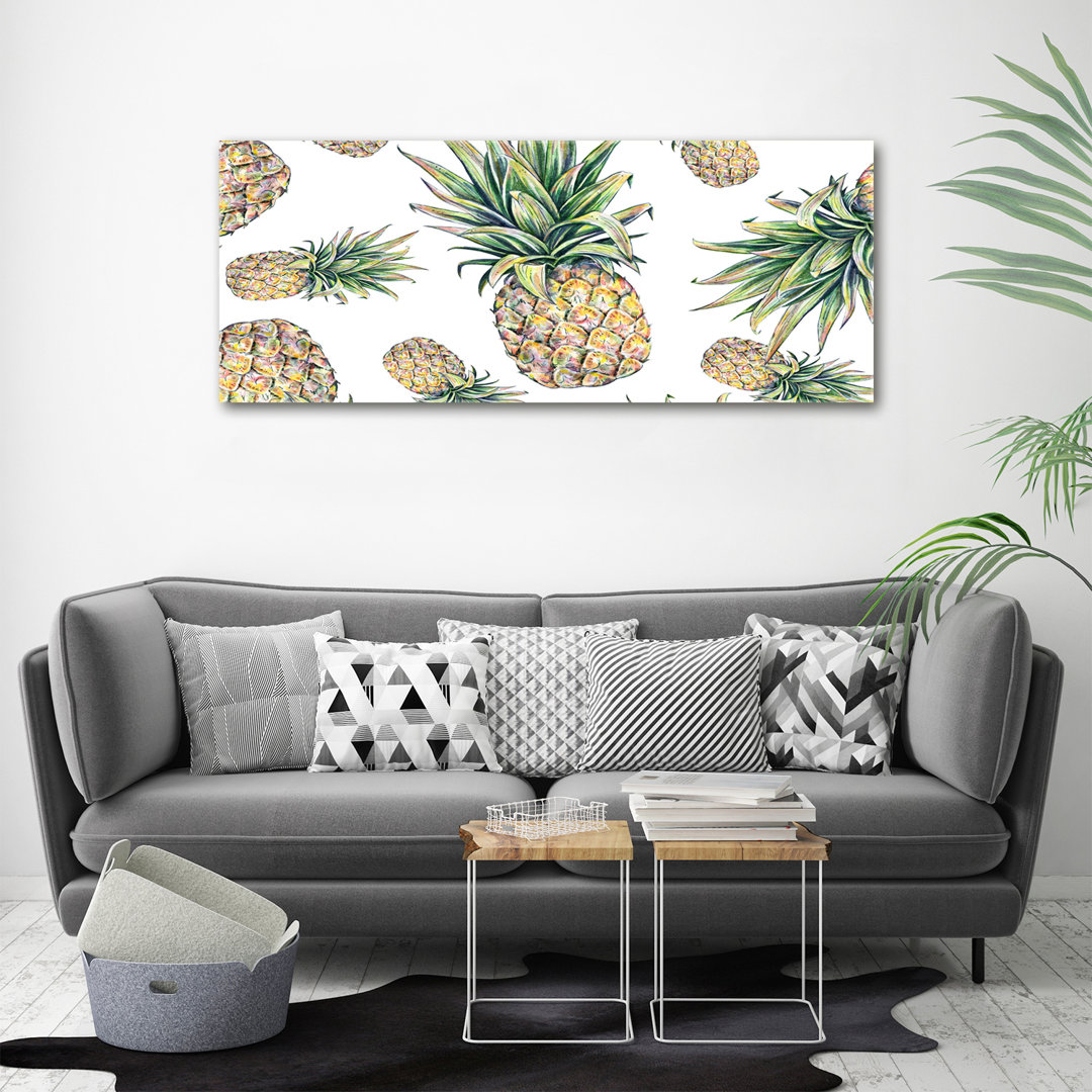 Ananas - Kunstdrucke auf Leinwand - Wrapped Canvas