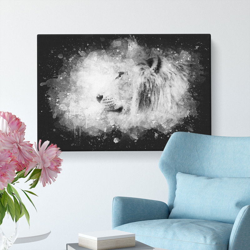 A Lion - Wrapped Canvas, 35cm H x 50cm W x 3cm D