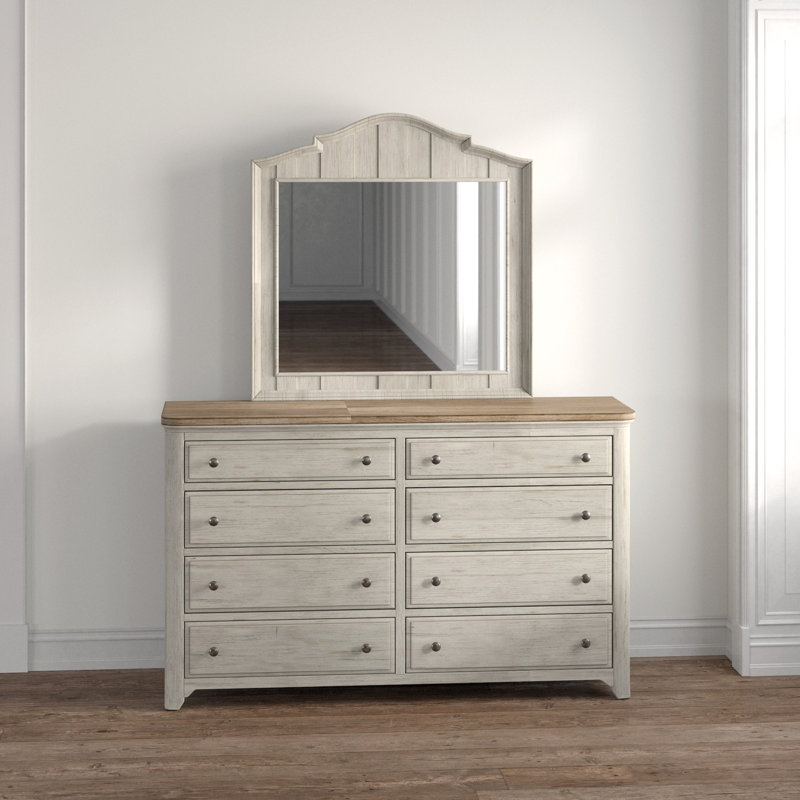 Commode 8 tiroirs et miroir Harlowe