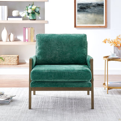 Modern Velvet Accent Armchair