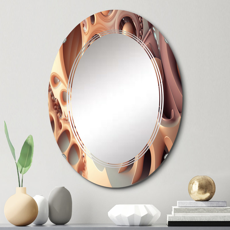 Leraine - Miroir mural moderne ovale, 30 po x 20 po