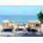 Arlethe Wood 4 - Person Patio Conversation Set with Cushions-2035428221-2108375901