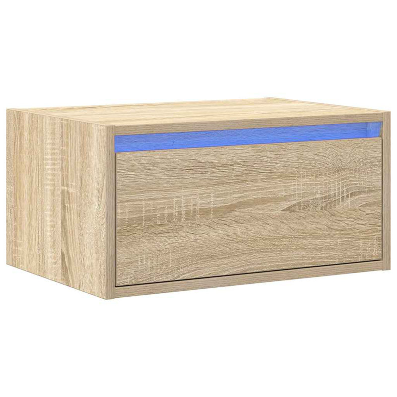 51 cm W Bedside Table, Sonoma Oak