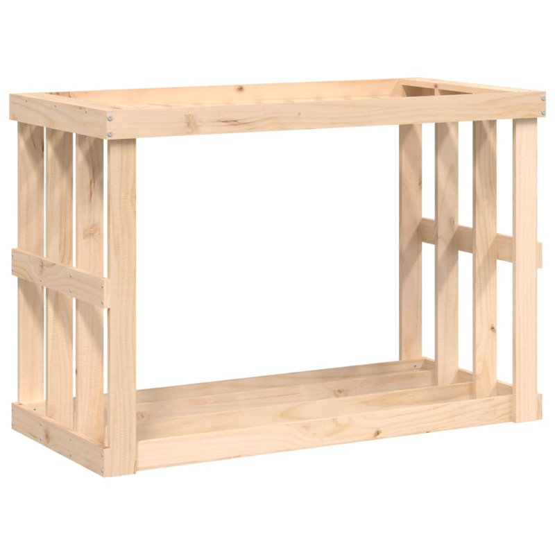 108cm W Solid Wood Log Rack, Brown