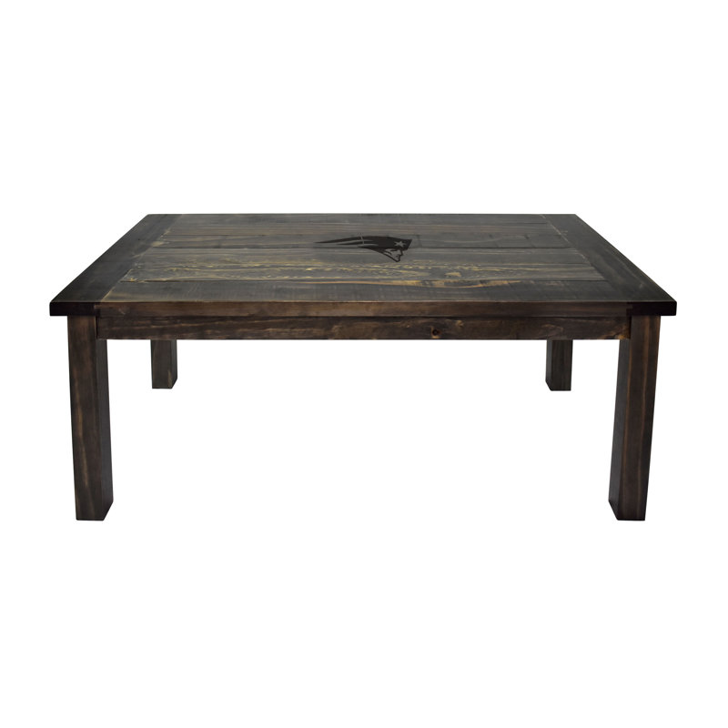 Table basse NFL, Gris patiné, Patriots de la Nouvelle-Angleterre