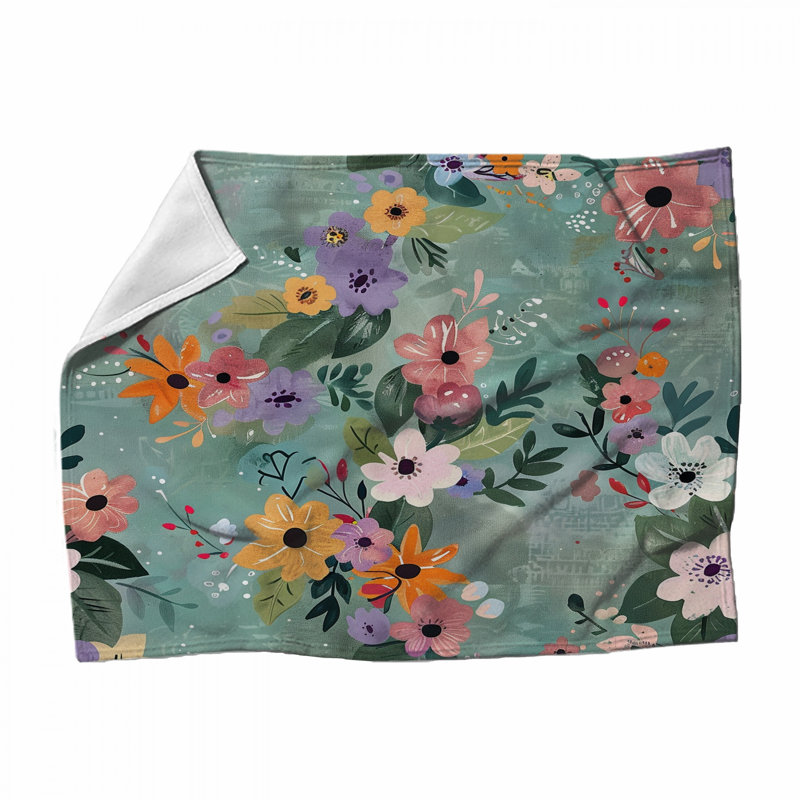Jeté Floral, L 68 po x H 80 po