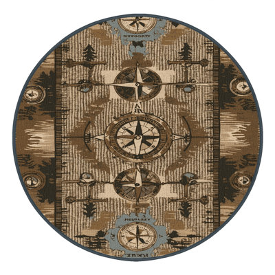 Washable Orienteering Sports Area Rug