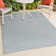 Anaceli High-Low Minimalist Angle Geometric Light Blue/Cream Indoor/Outdoor Rug