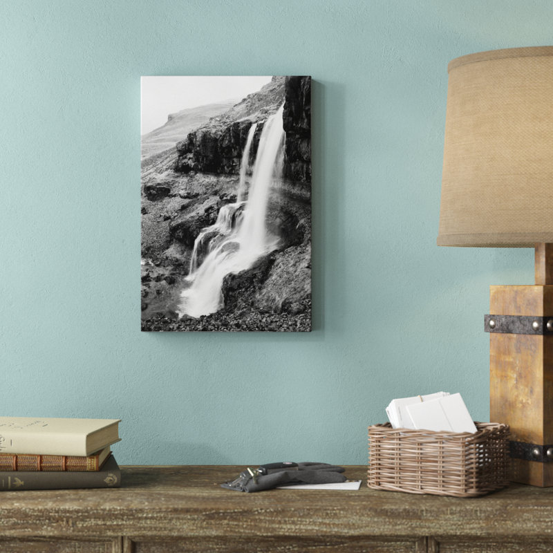 Hidden Waterfall by Laura Marshall - No Frame Print on Canvas, 46cm H x 30cm W x 3.8cm D