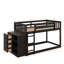 Lit superposé simple au-dessus de simple avec tiroirs et tablettes-825608838