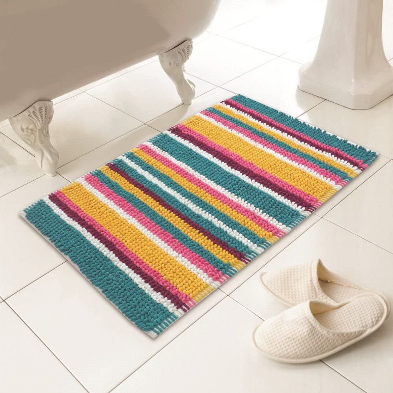 Halema Rectangle Bath Mat, Yellow