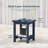 Small Outdoor Side Table, All-Weather HIPS Plastic Patio Coffee Table End Table, All-Weather Outdoor Table for Deck Backyard Garden Pool Lawn Porch-2109021090