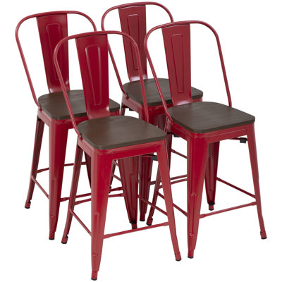Makhzane Counter Stool with Metal Frame