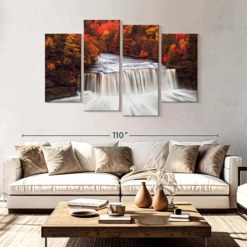 Alvord Tahquamenon Falls en automne, H 54 po x l 84 po