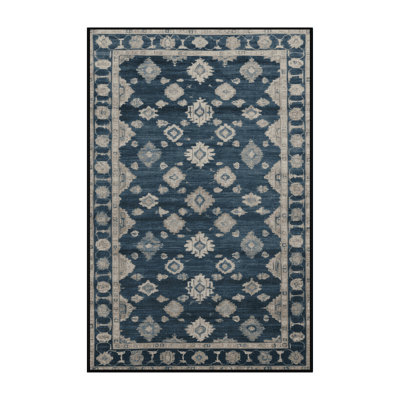 Machine Washable Overdyed Grey Area Rug