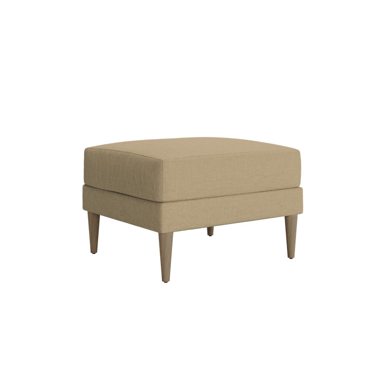 Essential Ottoman, Sand Hemp Blend, Natural