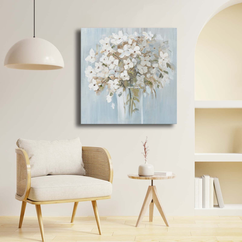 Art floral sur toile