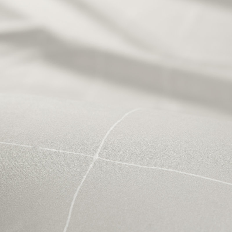 Geometric Microfiber Percale Sheet Set, Queen Sheet Set with 2 Pillowcases, Gray