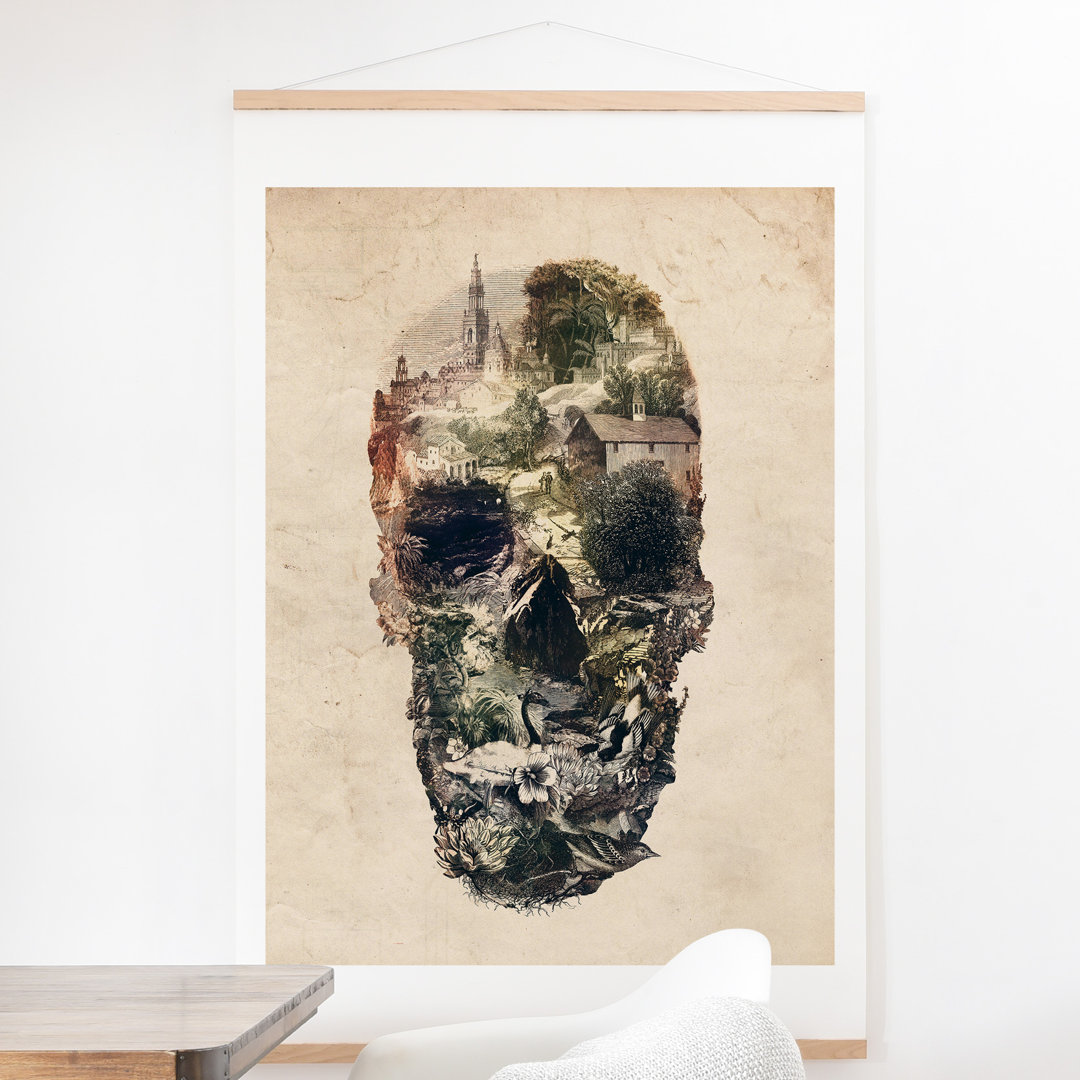 'Skull Town' Graphic Art Print East Urban Home 