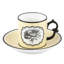 Herbariae Porcelain Coffee Cup