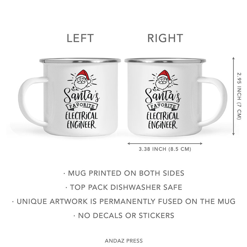 Tasse de camping militaire Yunus Santa's Favorite, Ingénieur en électricité