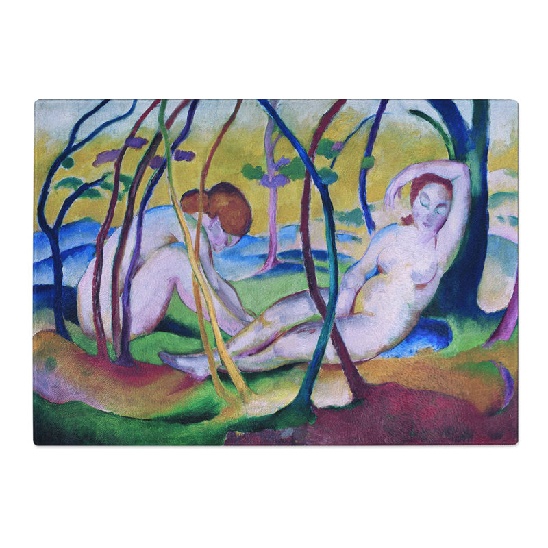 Nudes Under Trees by Franz Marc Chopping Board, 0.4cm H x 28.5cm W x 39cm L