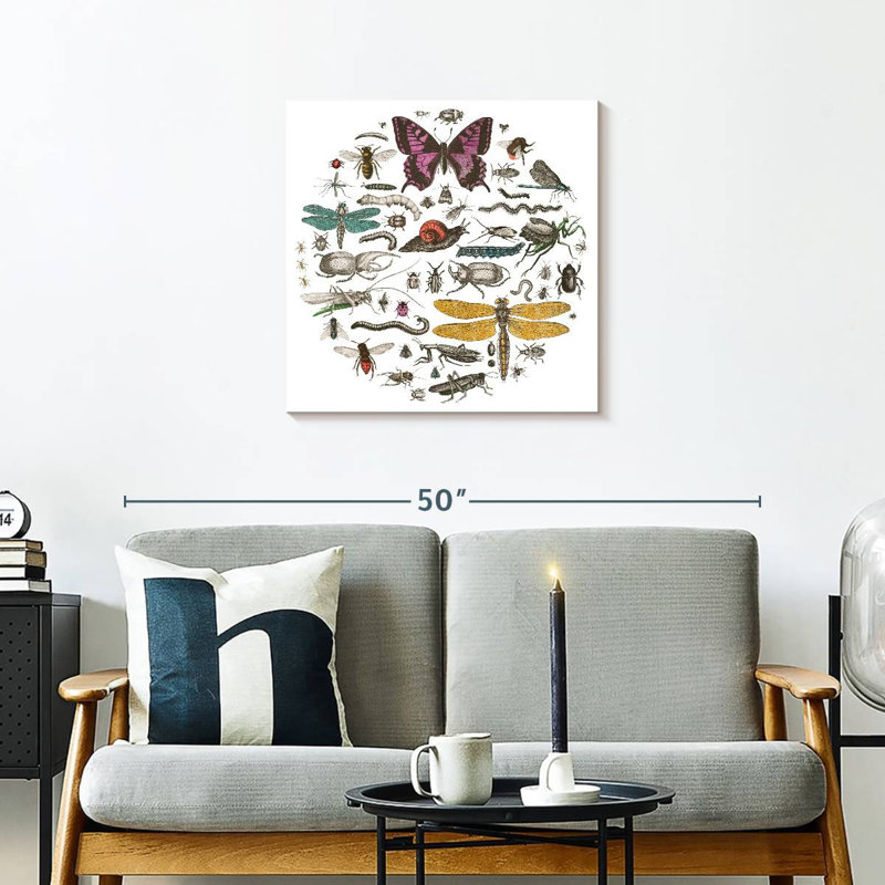 Brampt Insect Circle II Bright, 24" H x 24" W