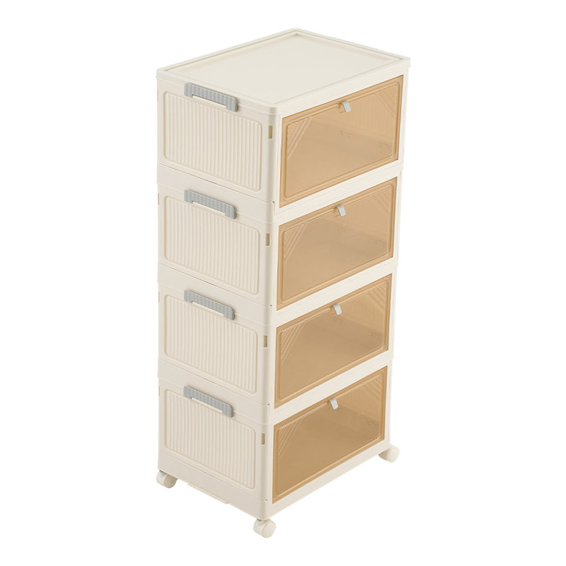 6 Pair Stackable Shoe Rack, 83cm H x 39cm W x 28cm D