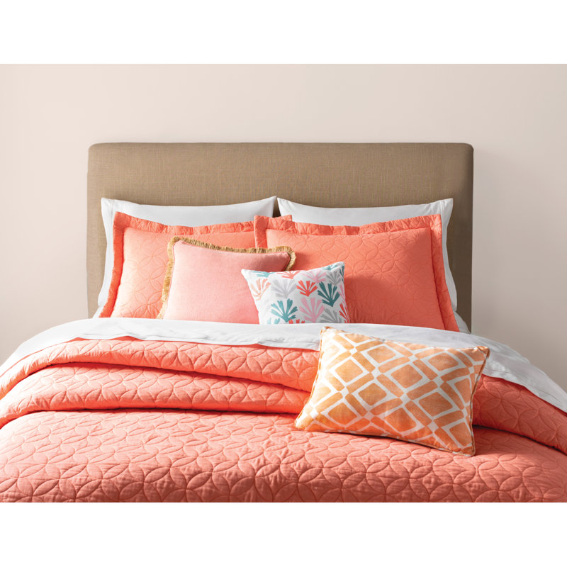 Jacqueline Upholstered Headboard, Twin, Classic Linen Navy