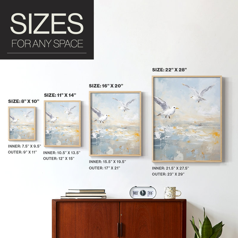 NAUTICAL Series CDLXIV, reproduction encadrée - bois massif, Naturel, H 11 po x l 9 po