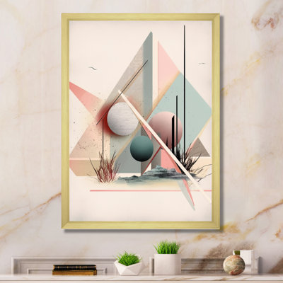" Mid Century Pastel Mountains II "