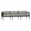 Elegante 82.5" Wide Outdoor Patio Sofa with Cushions-48656003-70062030-70062046